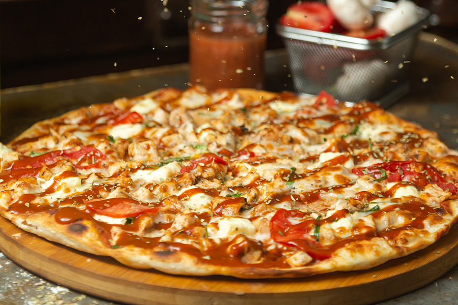 Pizza m. Sauce Hollandaise
